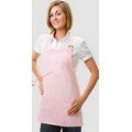 F10 Breast Cancer Awareness Bib Apron w/ 3 Pockets & Slider Adjustment